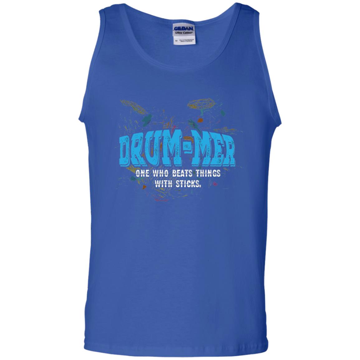 Drummer Definition T-shirt Drummer One Who Beats Things With Stick Royal
