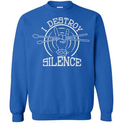 Drummer T-shirt I Destroy Silence Royal