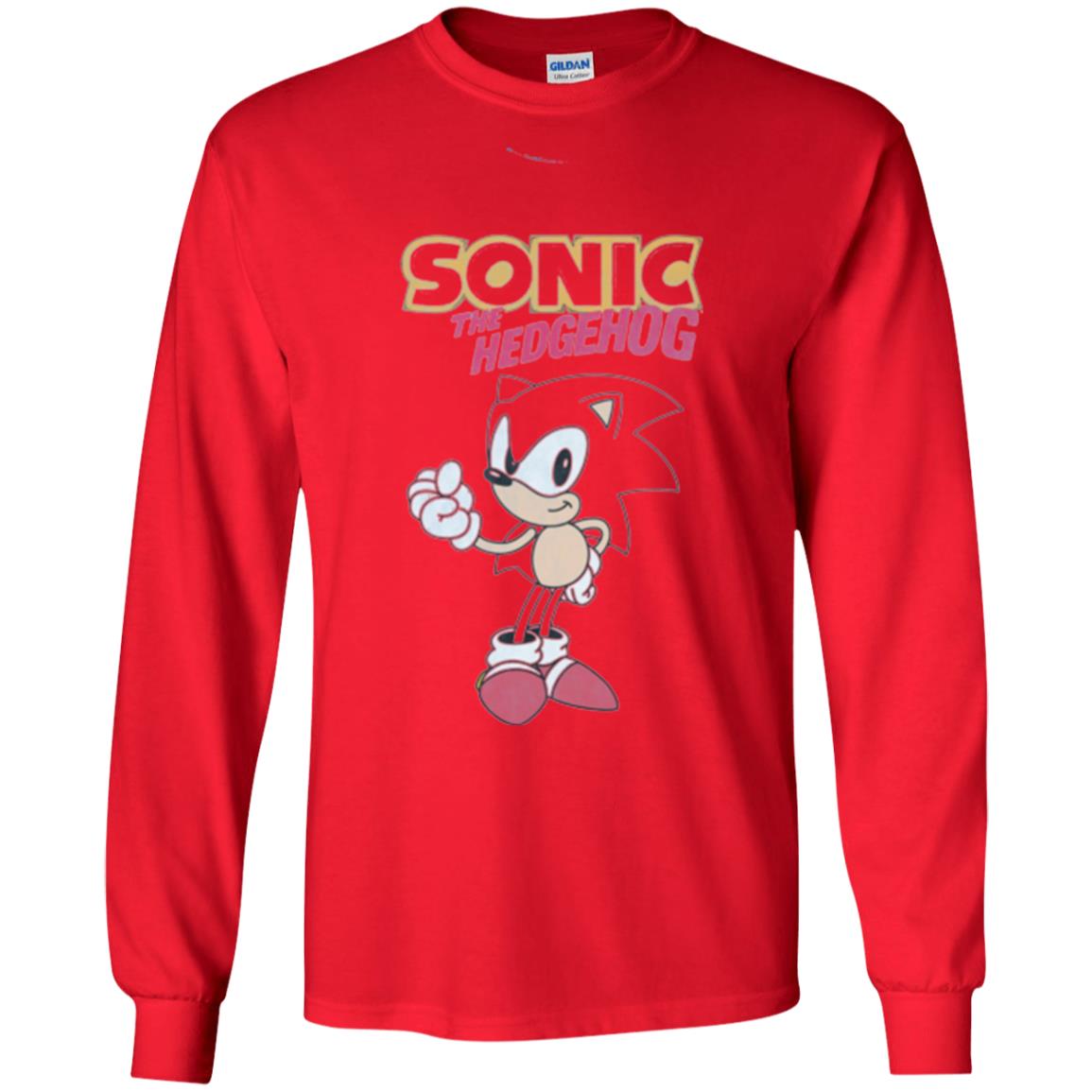 Movie T-shirt Sonic The Hedgehog Red