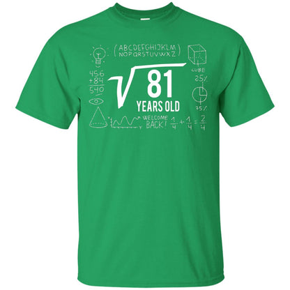 Square Root Of 81 9th Birthday T-shirt Irish Green