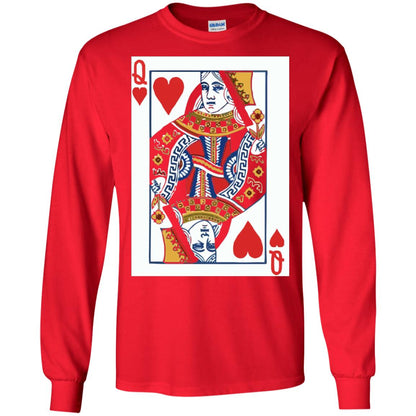 Valentines Day T-shirt Queen Of Hearts Cards Couple Red