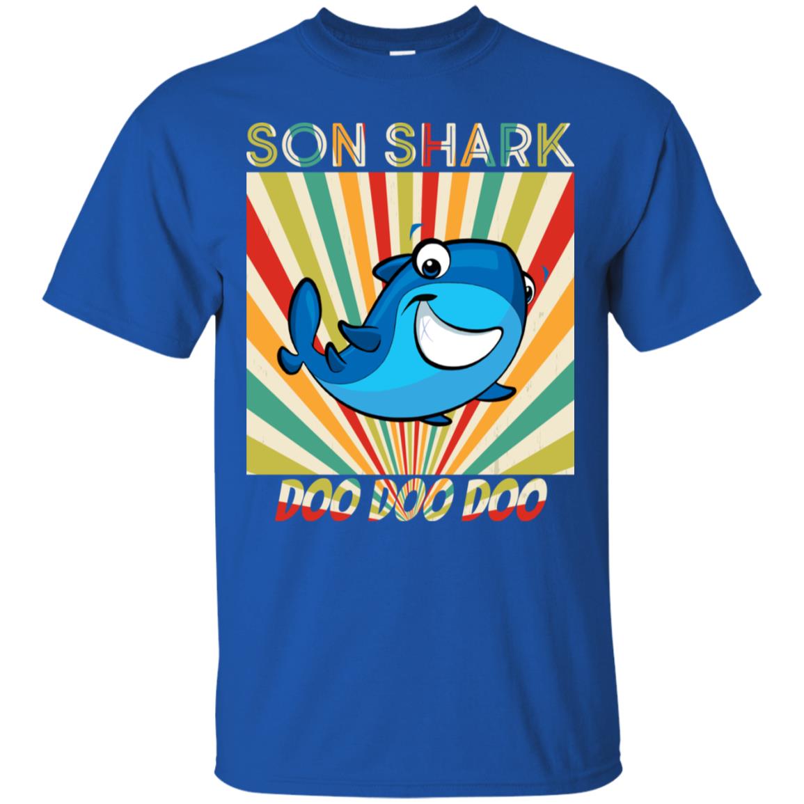 Son Shark Doo Doo Doo Family Shark Gift Shirt Royal