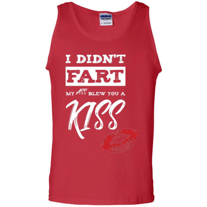 Funny Kiss T-shirt I Didn_t Fart My Ass Blew You A Kiss Red