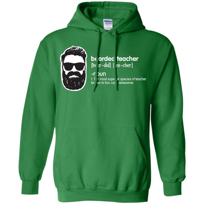 Bearded Teacher The Most Superior Species Of Teacher Known To Fun Cool Awesome Shirt Irish Green