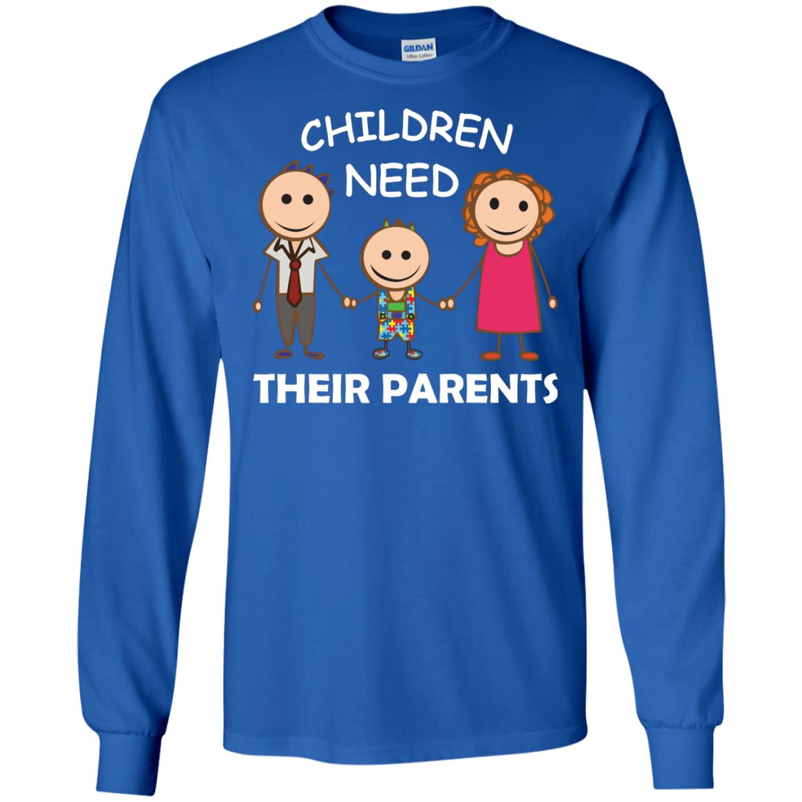 Children Need Their Parents End Separation Family Shirt Royal