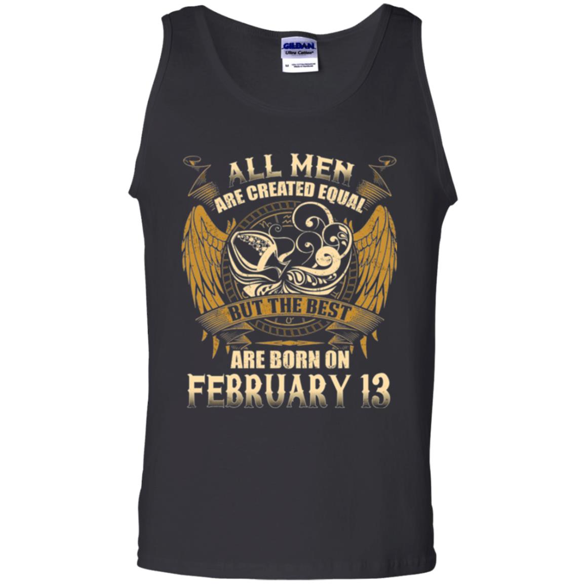 Aquarius T-shirt The Best Are Born On February 13 Black