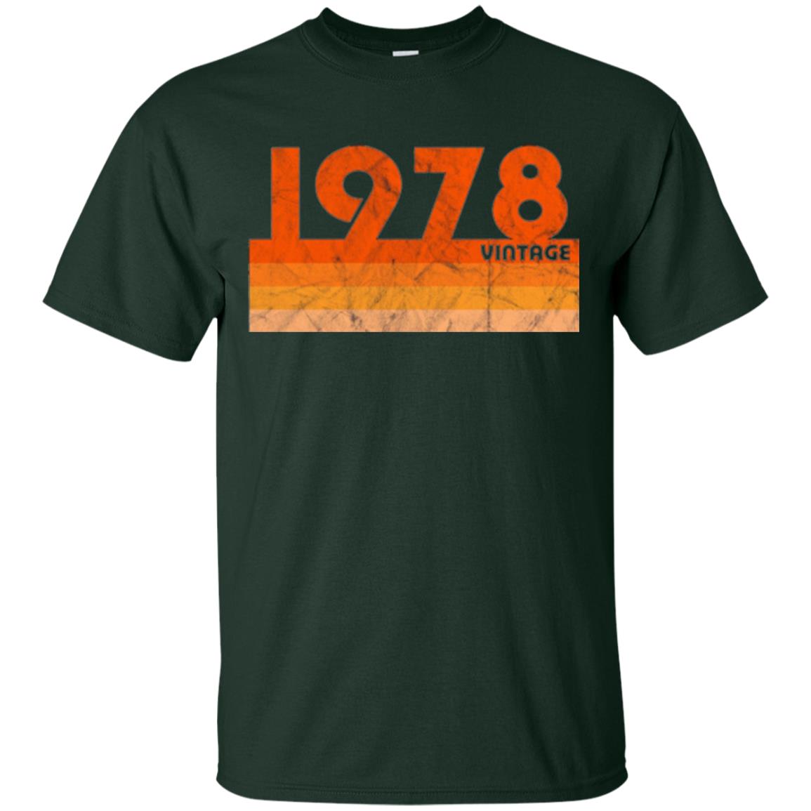 Vintage Retro 1978 T-shirt 40 Years Old Gift T-shirt Forest Green