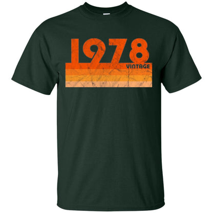Vintage Retro 1978 T-shirt 40 Years Old Gift T-shirt Forest Green