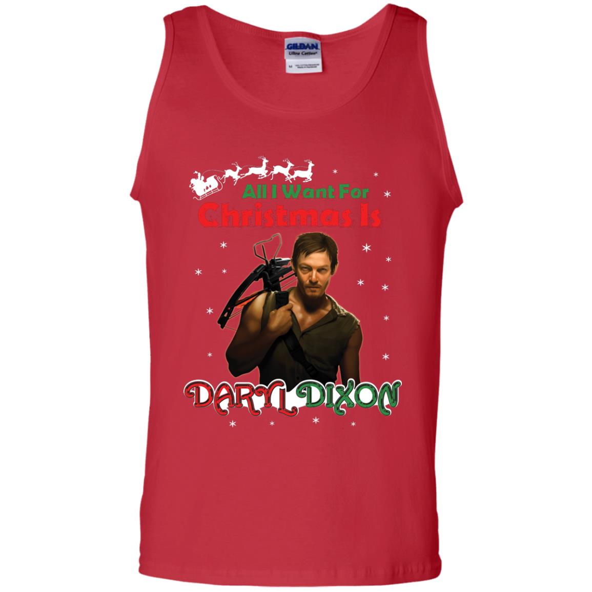 All I Want For Christmas Is Daryl Dixon Shirt Red