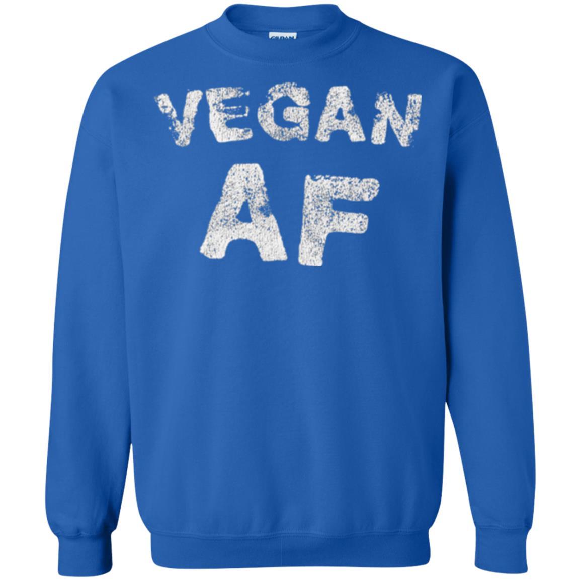 Vegetarian T-shirt Vintage Vegan Af T-shirt Royal