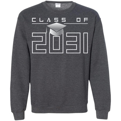 Class Of 2031 Kindergarten First Day Of School Graduate In 2031 Shirt Dark Heather