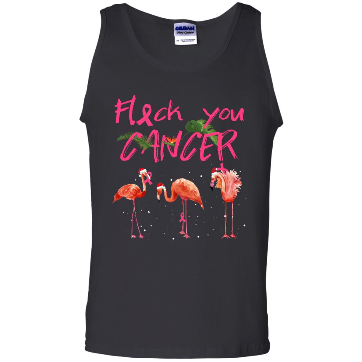 Flock You Cancer Breast Cancer Awareness Gift ShirtG220 Gildan 100% Cotton Tank Top