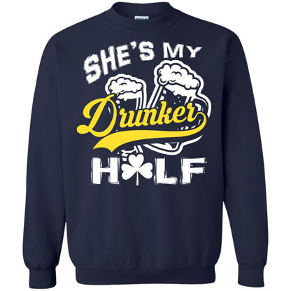 She_s My Drunker Half Saint Patrick_s Day T-shirt Navy