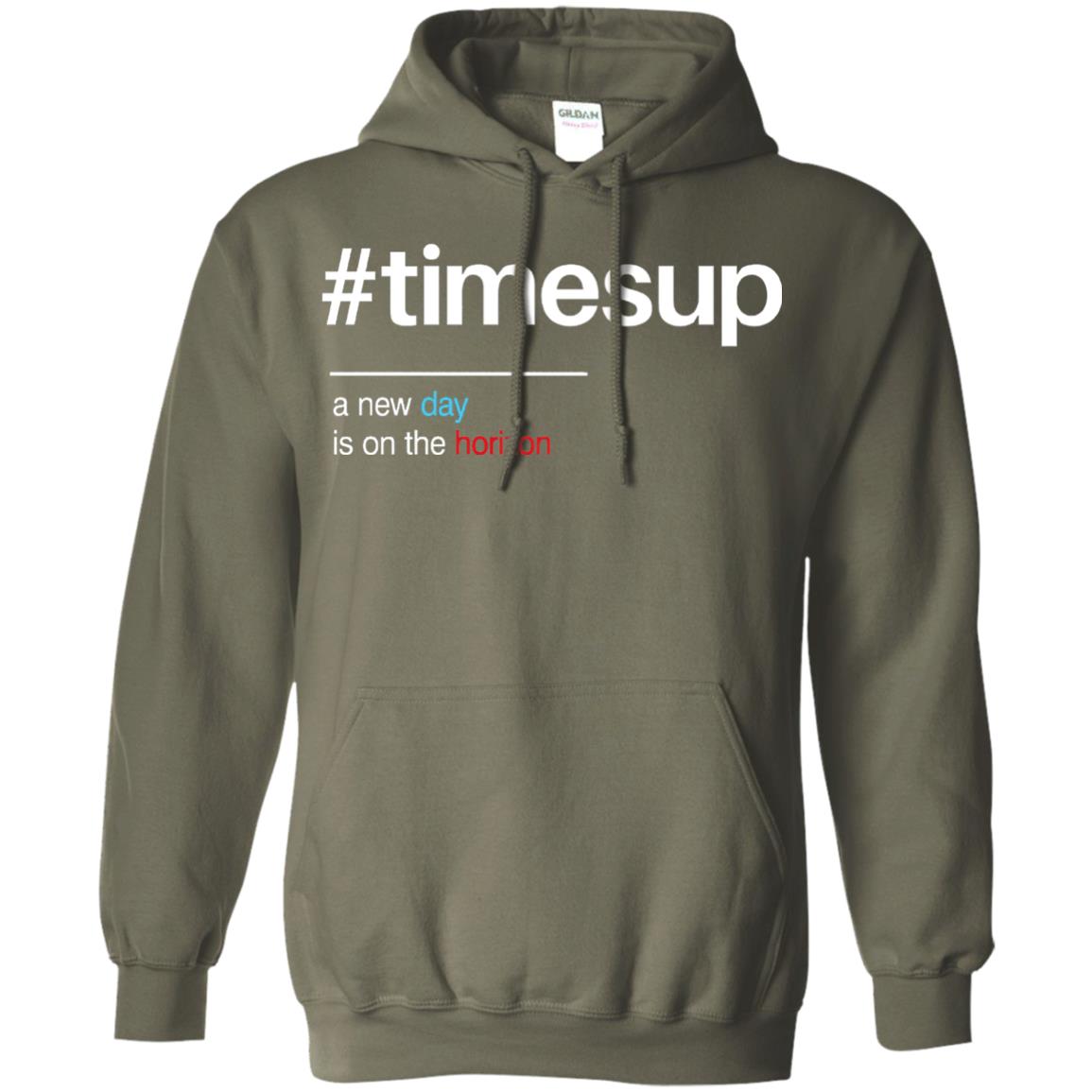 Women_s Right T-shirt Hash Tag Times Up Military Green