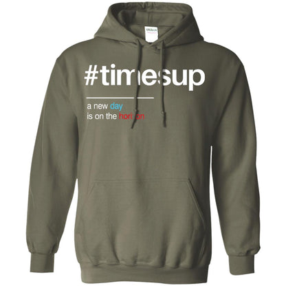 Women_s Right T-shirt Hash Tag Times Up Military Green