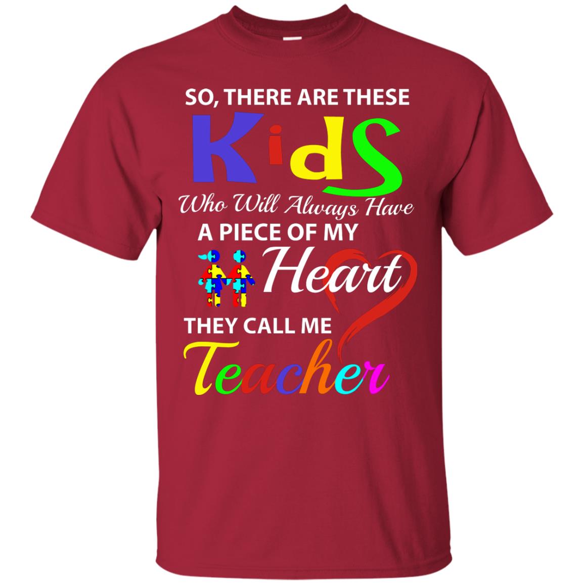 So There Are These Kids Autism Awareness Gift Shirt For Teacher Cardinal