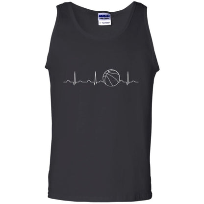 Player Team Coach T-shirt Basketball Heartbeat Black