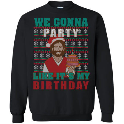 Brithday T-shirt We Gonna Party Like It's My Birthday Black