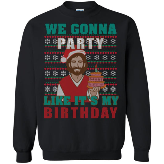 Brithday T-shirt We Gonna Party Like It's My Birthday Black