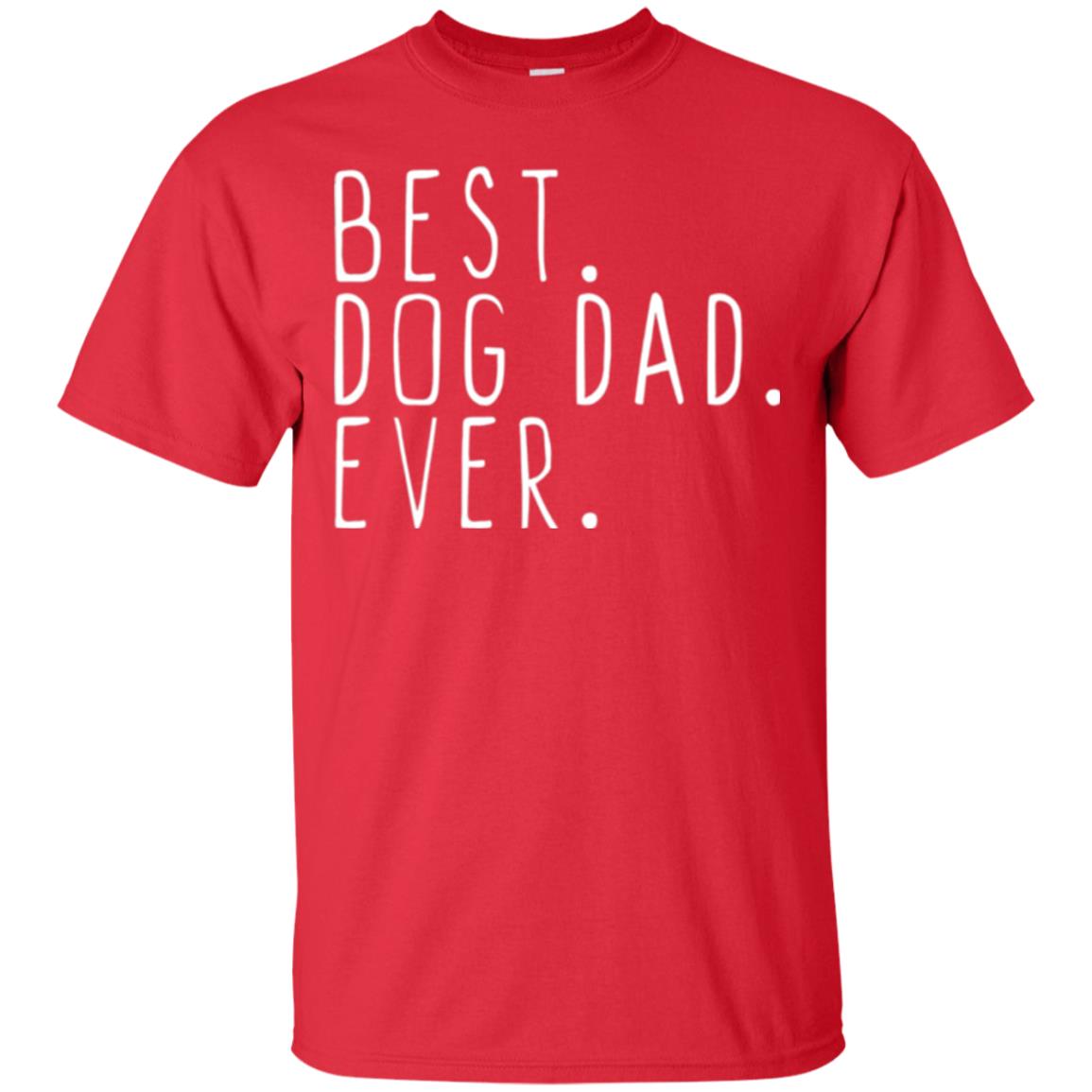 Best Dog Dad Ever T-shirt Red