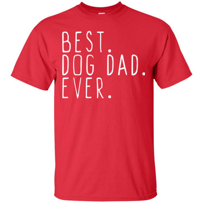 Best Dog Dad Ever T-shirt Red
