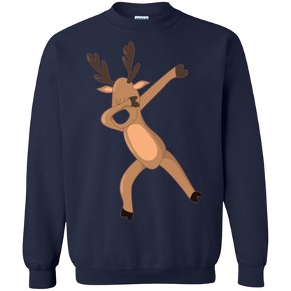 Christmas T-shirt Dabbing Reindeer Navy