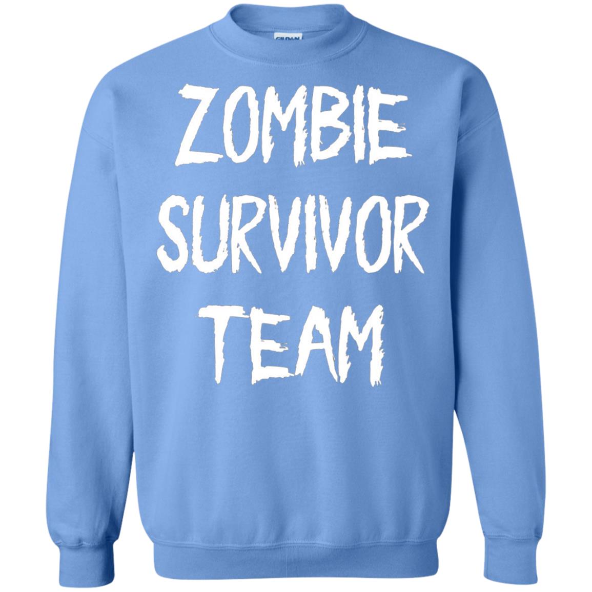 Zombie Lover T-shirt Zombie Survivor Team Carolina Blue
