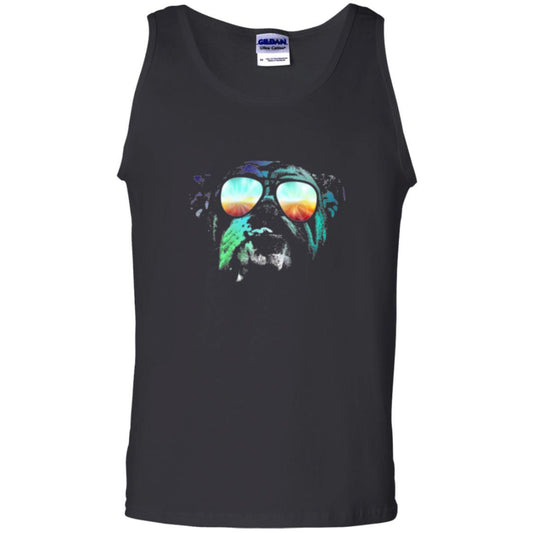 Pitbull Lover T-shirt English Bulldog Neon Dog T-shirt Black