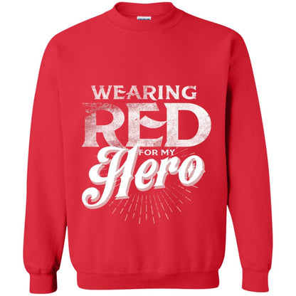 Wearing Red For My Hero Proud Us Army Shirt Red