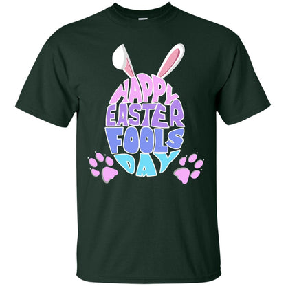 Happy Easter Fools Day Egg With Bunny Ears Shirt Forest