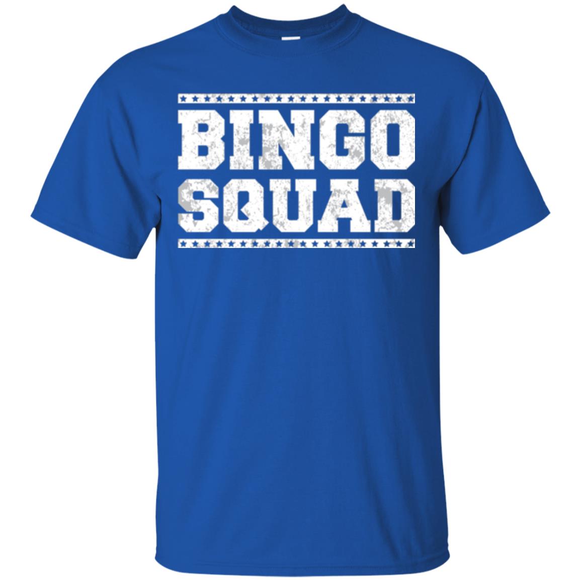 Bingo Squad Distressed Style Lucky Player T-shirt Royal