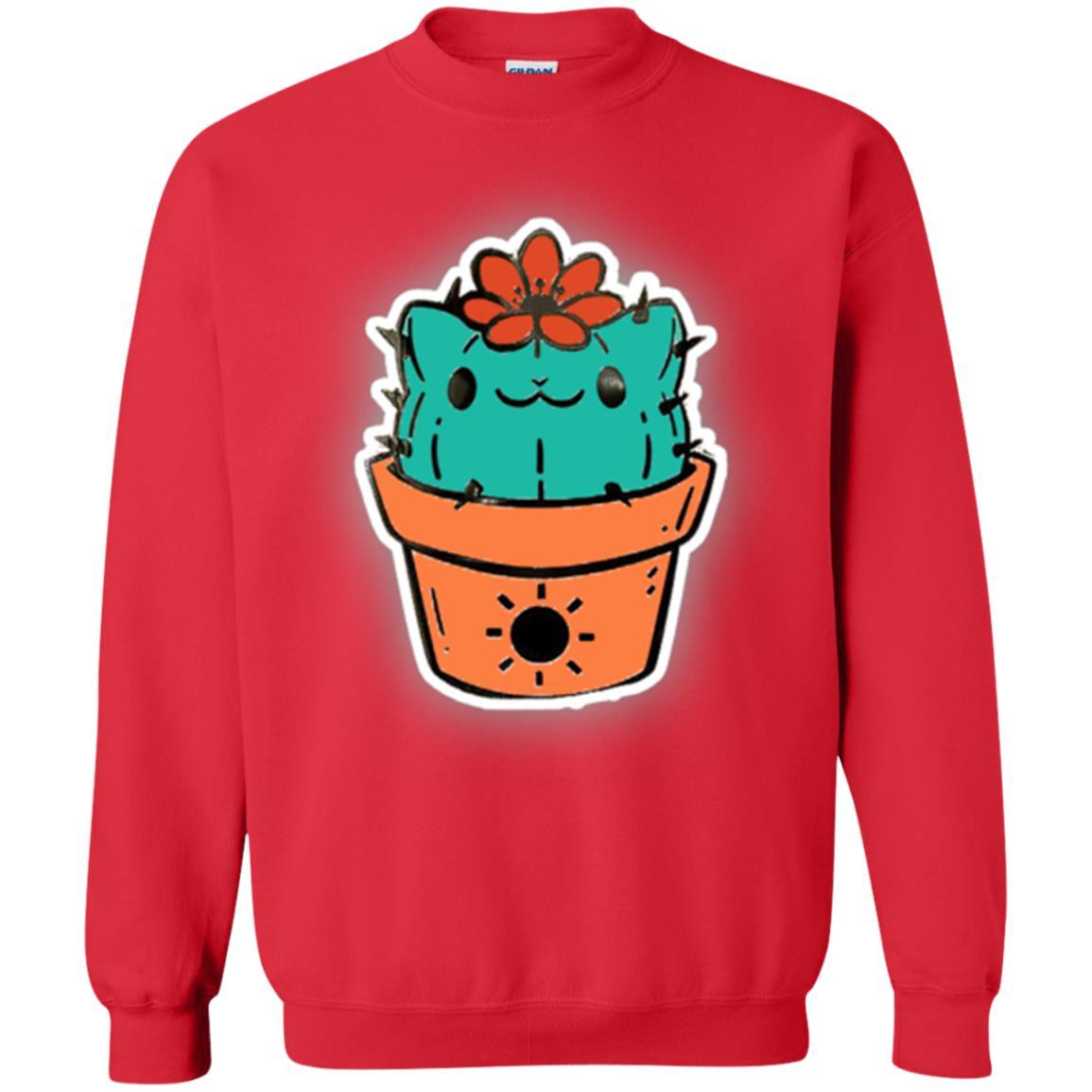 Cat Lover T-shirt Cactus Dog Catcus Red