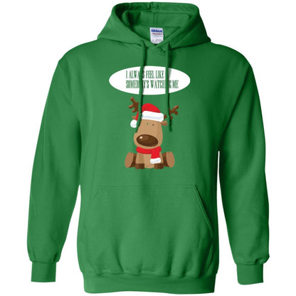 Christmas T-shirt I Always Feel Like Somebody's Watching Me Irish Green