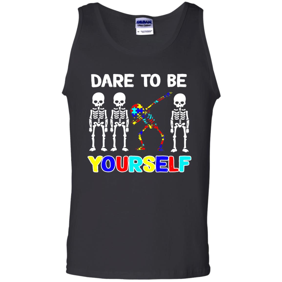 Dare To Be Yourself Autism Awareness Shirt Black
