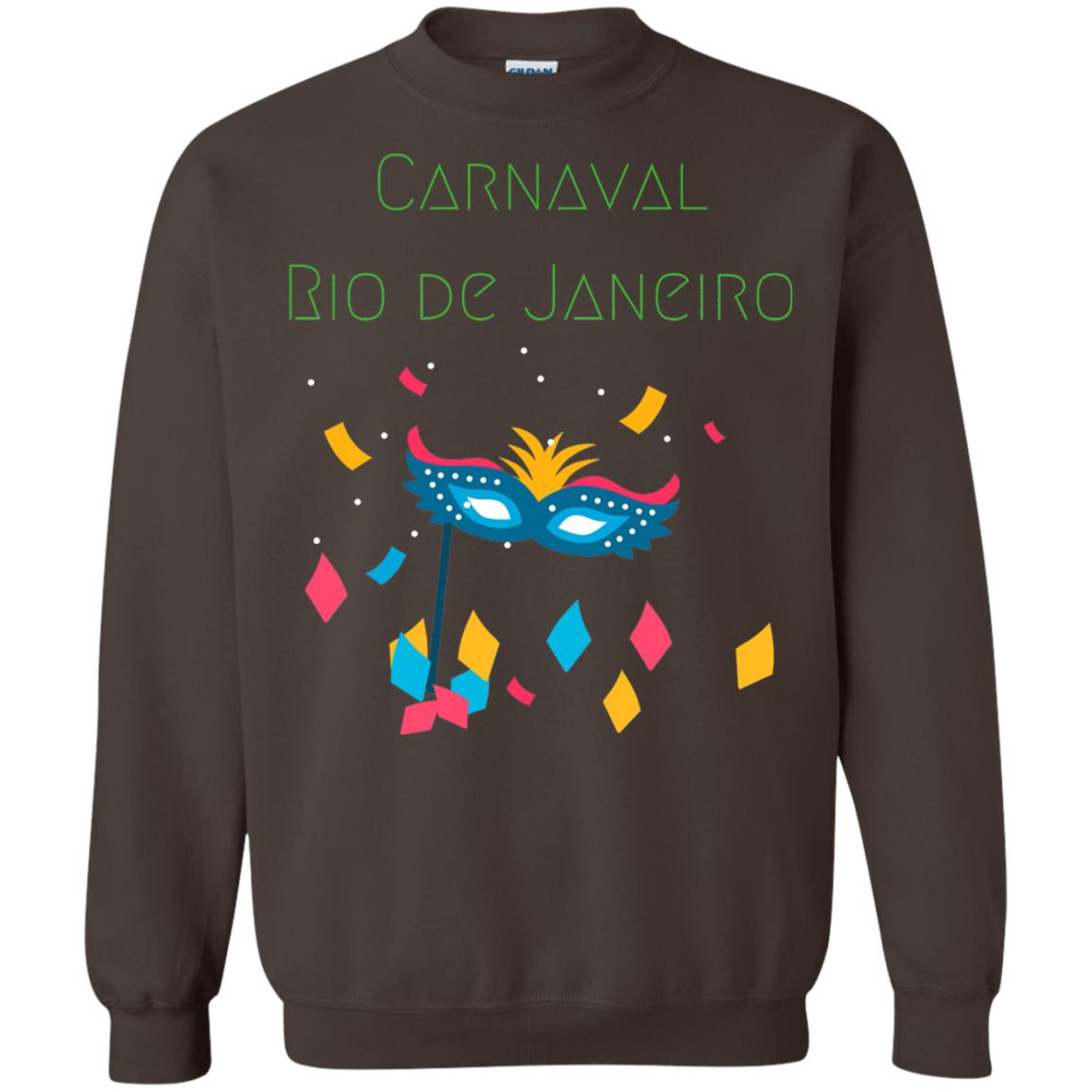 Mardi Gras T-shirt Rio Carnival Carnaval Rio De Janeiro Brazil Dark Chocolate