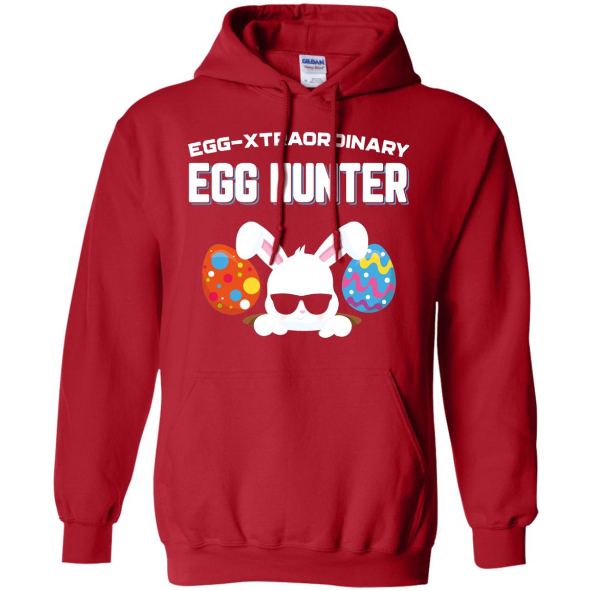 Egg-xtraordinary Egg Hunter Easter Shirt Red