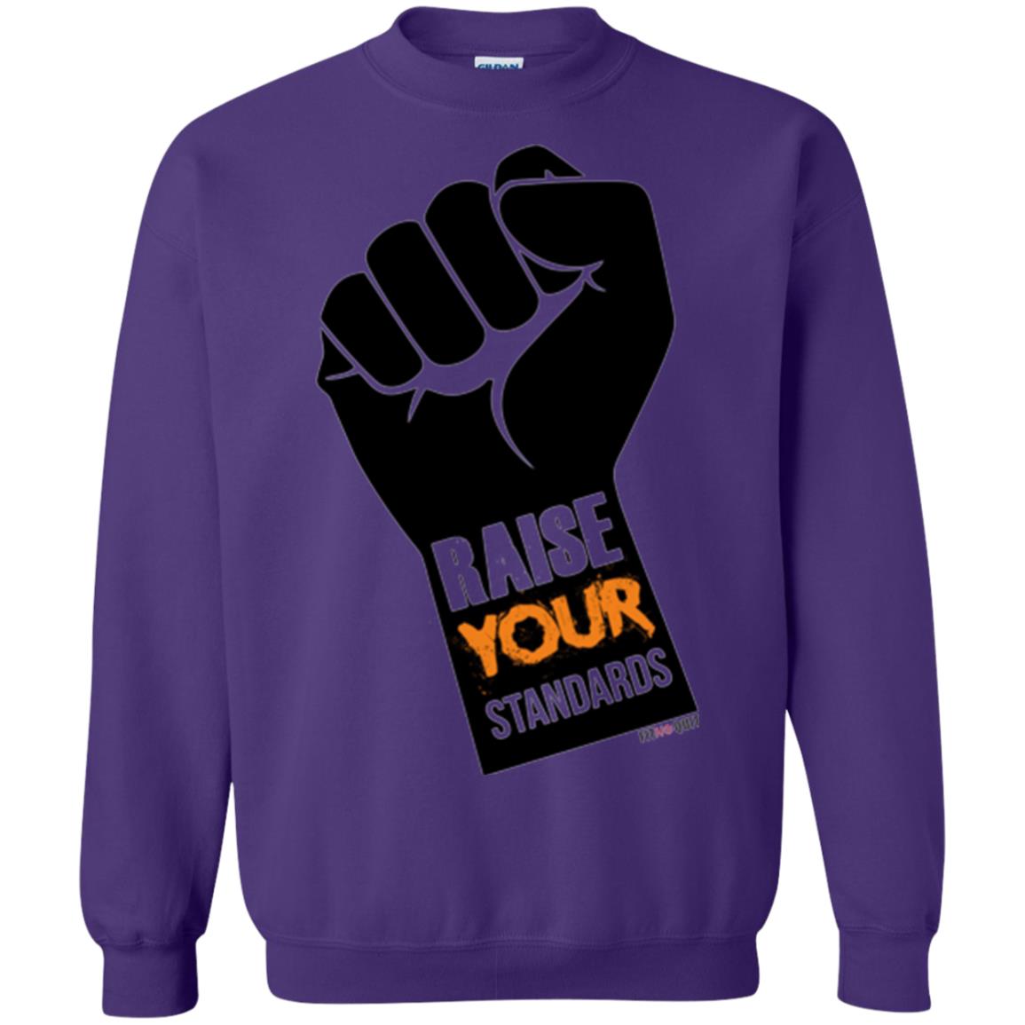 Raise Your Standards Motivatitonal Fitnoquit T-shirt Purple