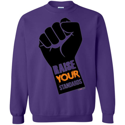 Raise Your Standards Motivatitonal Fitnoquit T-shirt Purple