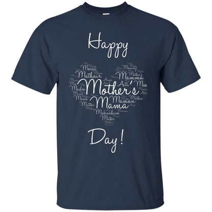 Happy Mothers Day Mommy T-shirt Navy