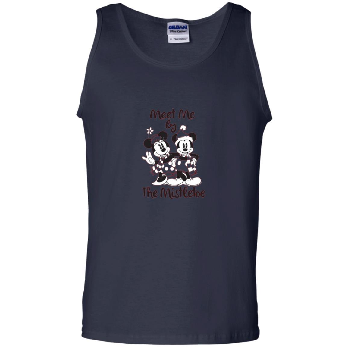 Christmas T-shirt Meet Me By Mistletoe Navy