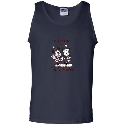 Christmas T-shirt Meet Me By Mistletoe Navy