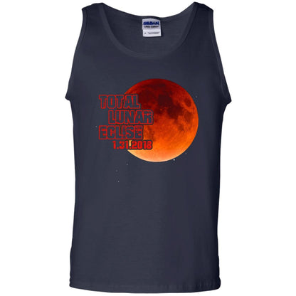 Blood Moon T-shirt Total Lunar Eclipse 1.31.2018 Navy