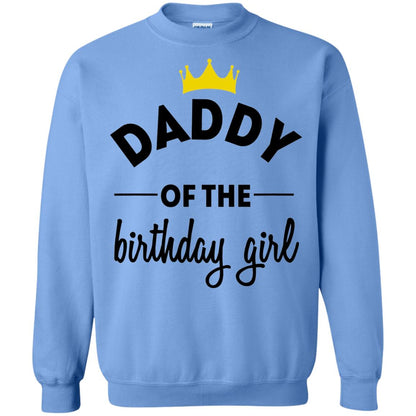Daddy Of The Birthday Girl Party T-shirt Carolina Blue