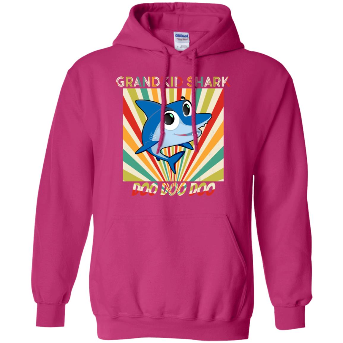 Grandkids Shark Doo Doo Doo Family Shark Gift Shirt Heliconia