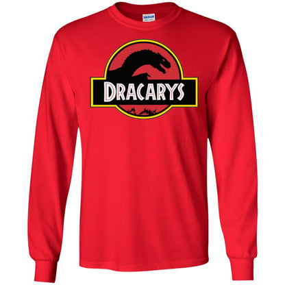Dracarys Dragon Dinosaur T-shirt Red