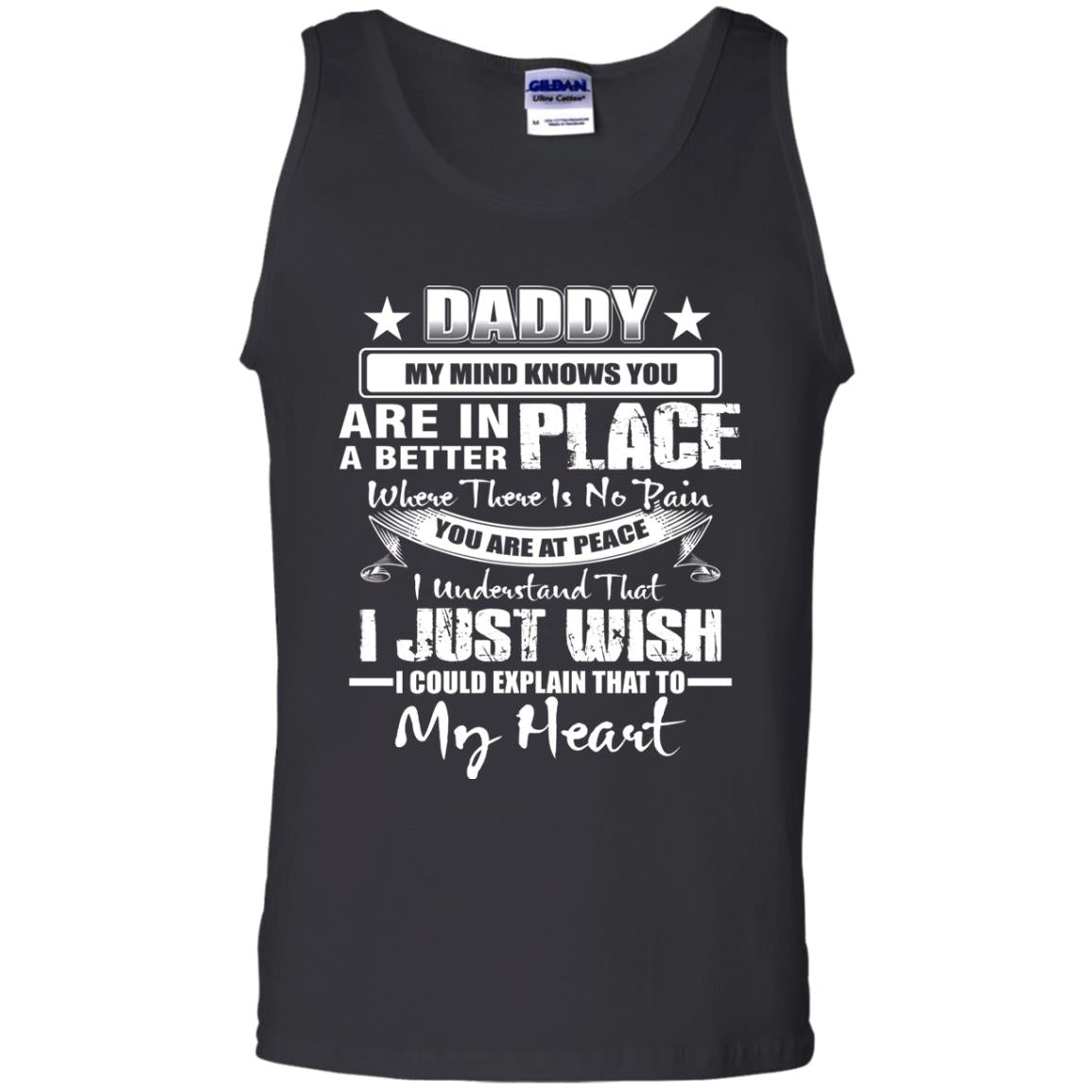 Daddy My Mind Knows You Are In A Better Place Shirt Black