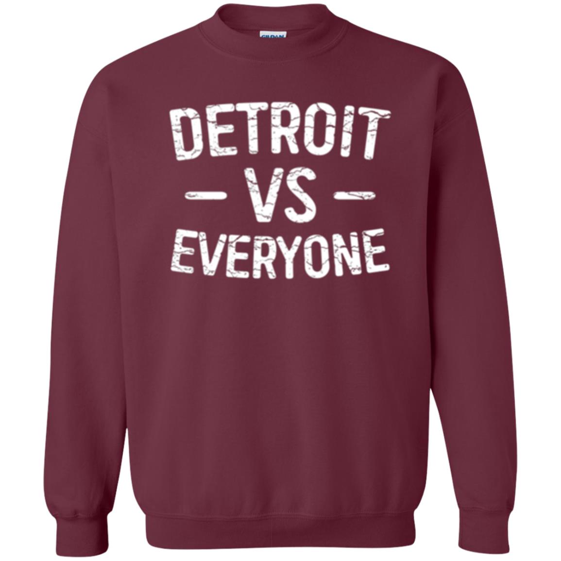 Detroit Vs Everyone T-shirt Maroon