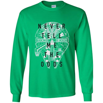 Film T-shirt Falcon Never Tell Me The Odds T-shirt Irish Green