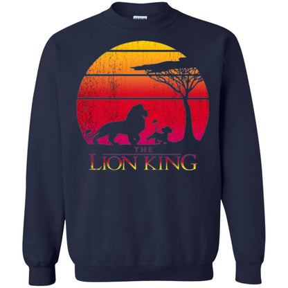 Cartoon T-shirt Lion King Vintage Sunset Navy