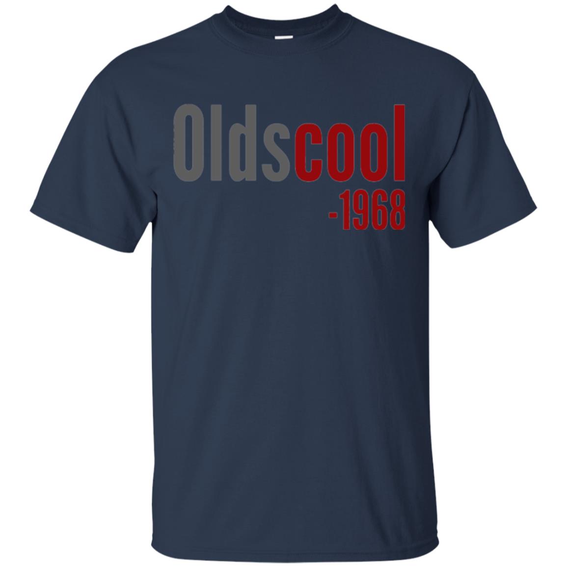 Oldscool 1968 Funny Old School 50th Birthday T-shirt Navy